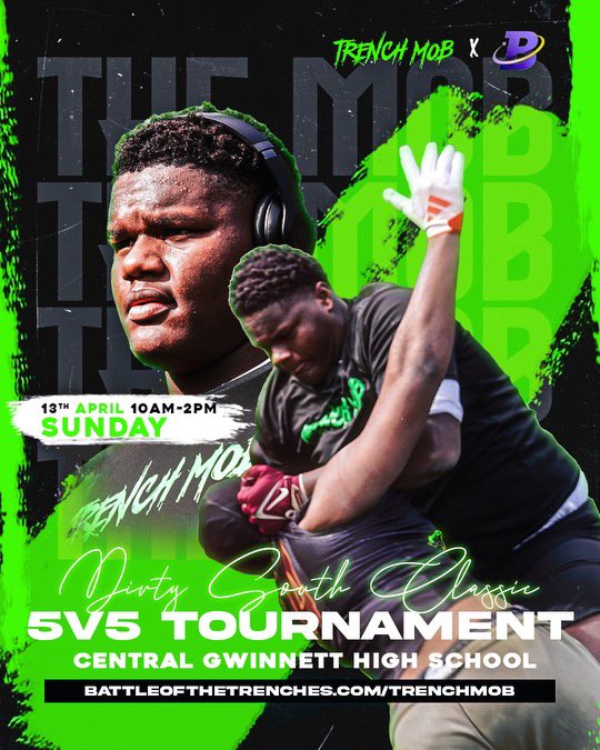 Last Sunday was a Movie, Guess what ⁉️⁉️ We back at it April 13th, Da Mob Way‼️‼️Tag your favorite High School O Lineman or D Lineman‼️ #MOB
