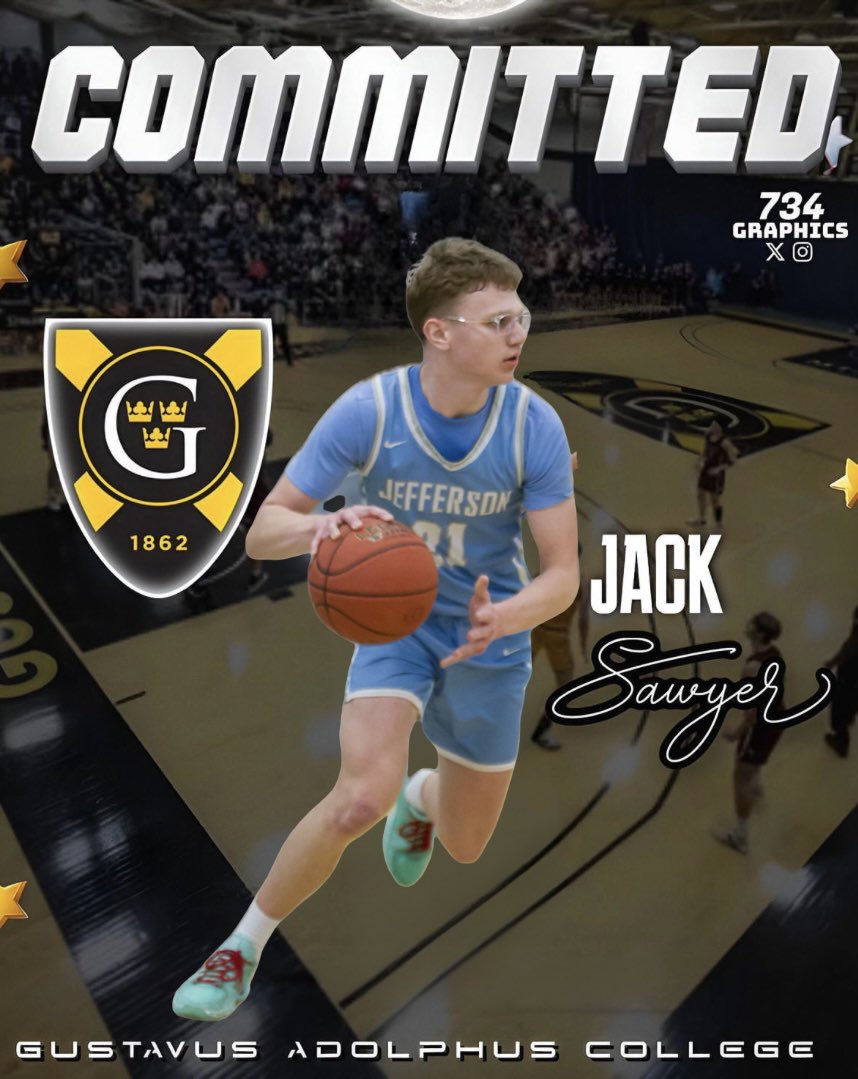 Jack Sawyer (@jack_sawyer2025) on Twitter photo I’m proud to announce that I have committed to play basketball at <a href="/gustavus/">Gustavus Adolphus College</a>. Thank you <a href="/Gustavus_MBB/">Gustavus Basketball</a> for this opportunity! I’m proud to announce that I have committed to play basketball at <a href="/gustavus/">Gustavus Adolphus College</a>. Thank you <a href="/Gustavus_MBB/">Gustavus Basketball</a> for this opportunity!