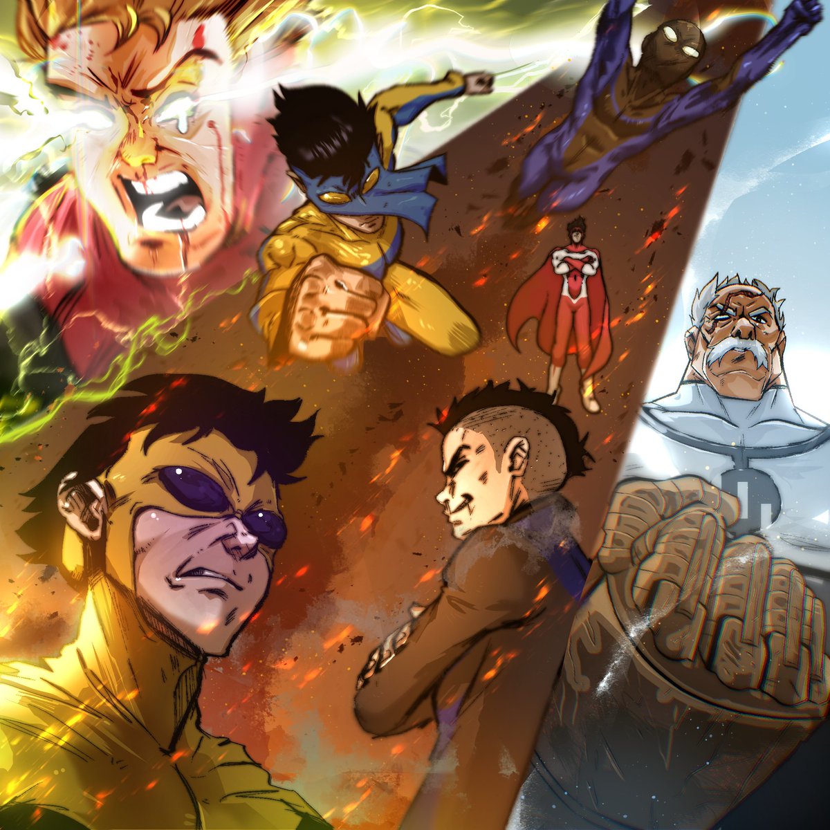 “WHERE IS——” 
#Invincible #INVINCIBLESeason3 #invinciblefanart #Conquest #fanart <a href="/InvincibleHQ/">INVINCIBLE</a>