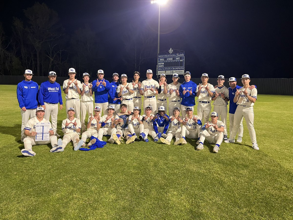 Final 
West Fel- 8
St. Michael- 3

• Thomas Temple- 7.0IP | 1ER | 4Ks | 2/4 | 3 RBIS | 3B
• Cole Schexnayder- 2/3 | 2B
• Hollier Pierrelee- 1/4 | 2 RBIS | 2B
#PutTheTeamFirst