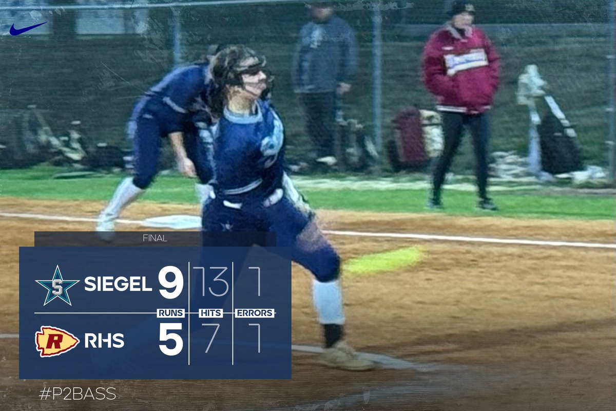 BIG DUB!
<a href="/SiegelStarsSB/">Siegel Stars Softball</a> gets the district win over Riverdale 9-5.

2B-A. Karls
3B-Holshoe, Miller
SB-Evans-2, Fuss
WP- Parrot 

#P2BASS