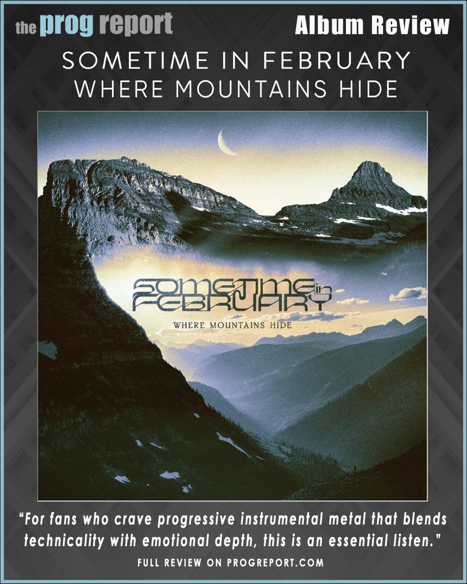 The new album from instrumental prog trio <a href="/sometimefeb/">Sometime in February</a> - 'Where Mountains Hide' is out today. Read our review here:
progreport.com/sometime-in-fe…