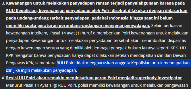 GUYSSS JANGAN LUPAKAN REVISI UU POLRI... PERPOINNYA ISINYA PEMBUNGKAMAN, PENYADAPAN, DOXXING. MEREKA MAU BUNGKAM KITA LAGI KAYAK 98,BEDANYA INI CYBER!! #TolakRUUPolri #IndonesiaGelap