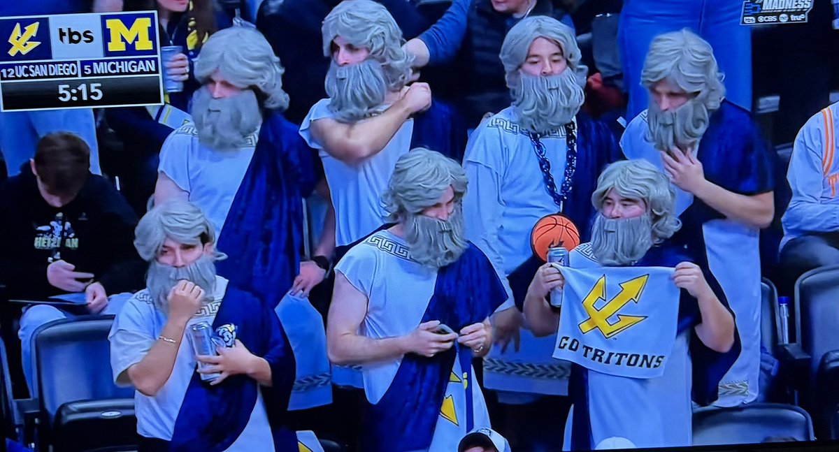 7 Poseidons, no Tritons. Sucks when your team name is a weapon… #ucsd #MarchMadness2025 <a href="/MarchMadnessMBB/">NCAA March Madness</a>