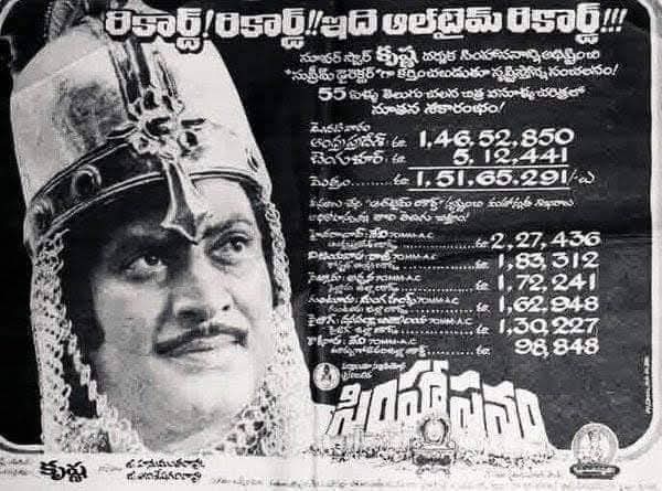 gravikrishna7's tweet photo. #SSKLivesON
Superstar Krishna's #235th movie
#Simhasanam
Release Date:21 March 1986
Cast:Krishna,Jayaprada,Radha
Director:Krishna
Producer:Krishna
Music Director:Bappi Lahari https://t.co/8I0xAtlp5m