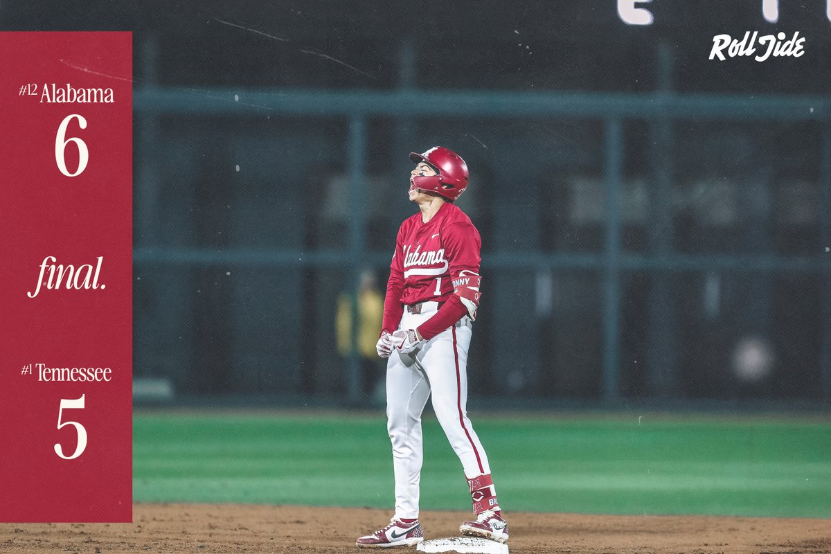 Now THAT'S how you start SEC play at 🏠

#RollTide | <a href="/AlabamaBSB/">Alabama Baseball</a>