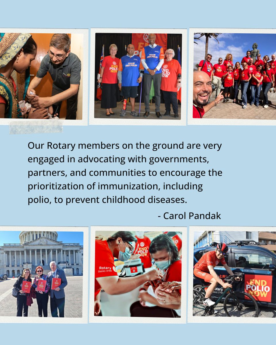 Our progress to #EndPolio would not have been possible without Rotary members around the world working together on this initiative 🫶

🔗Tune into Director of PolioPlus Carol Pandak's interview with RadioRotary to learn more: endpol.io/4ifGYSg