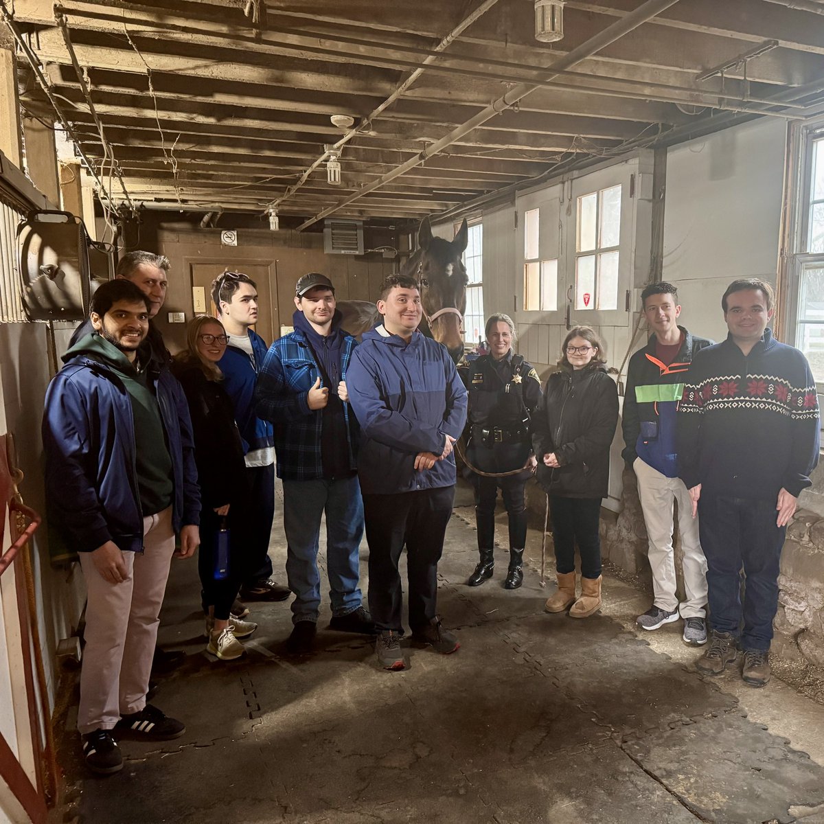 monroesheriffny's tweet photo. The Safety Awareness class from @AutismUp’s Full Life Academy toured the MCSO Mounted Unit barn today and made some new friends. https://t.co/Et6CwgihVO