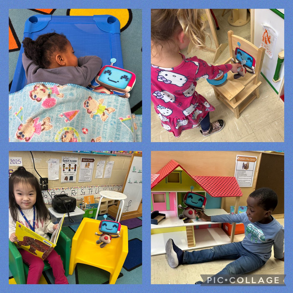 Our special guest from Age of Learning is getting the most prestigious preschool treatment! I am not sure Bitsy will ever want to leave Sayreville, New Jersey! We love My Reading Academy! 🤖❤️