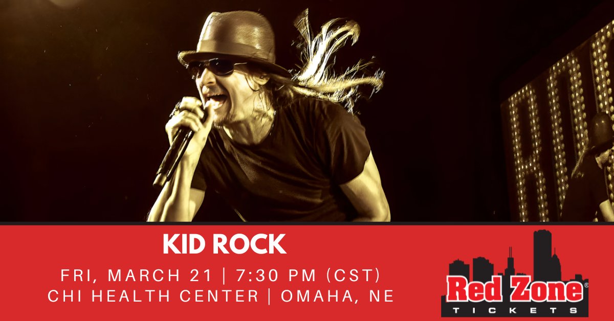RedZoneTickets's tweet image. Kid Rock... TOMORROW night! 🙌 
#kidrock #omaha #rock #concert

Grab those last minute tickets below! ⬇

🎟: redzonetickets.com/tickets/6938120