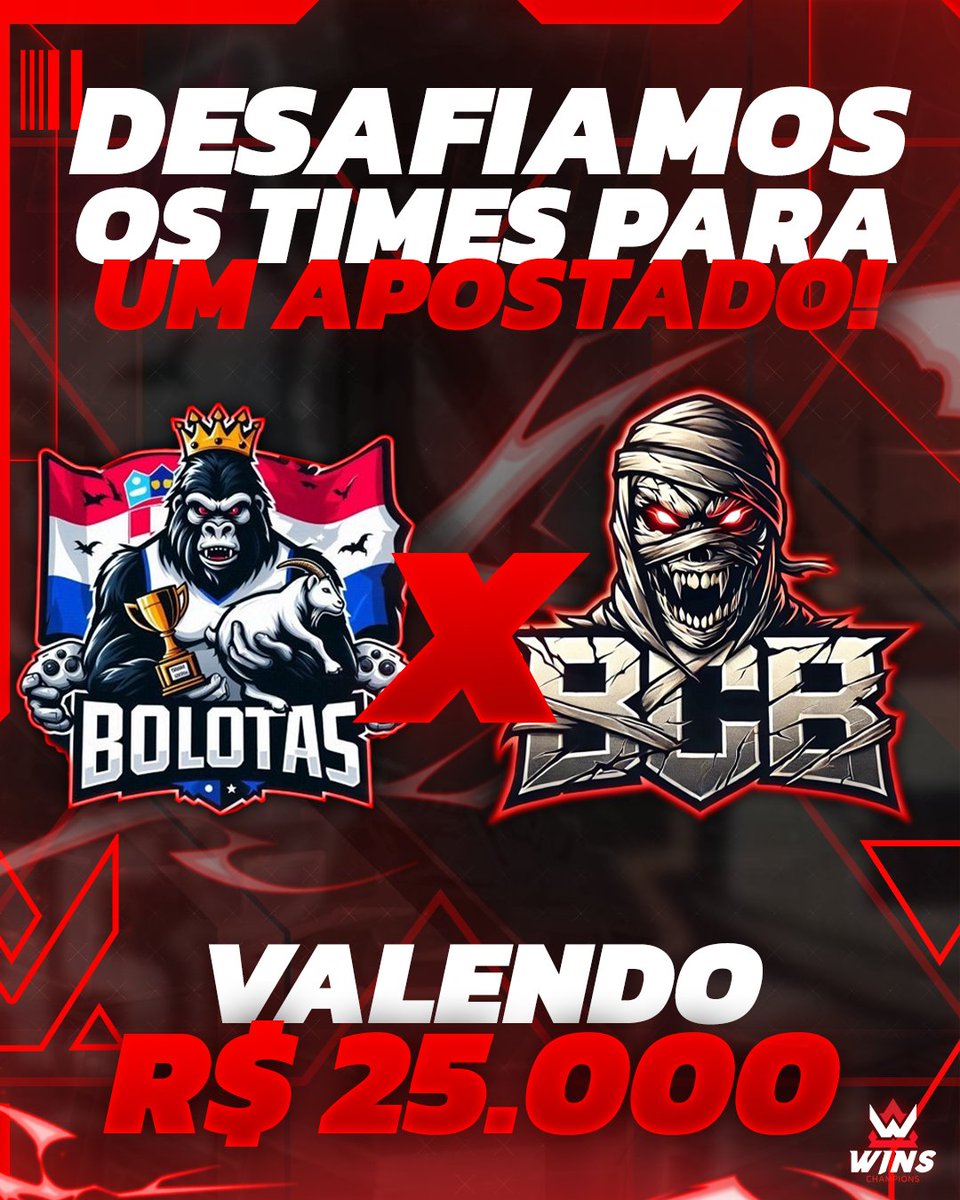 winsvuegg's tweet photo. DESAFIO LANÇADO!

Bolotas @LuanZ7_   vocês têm coragem de aceitar esse 5v5 insano contra o time BCB @KroozzNS ?

Nós estamos bancando R$ 25.000 nessa disputa! Basta os dois times aceitarem.

Lembrando o melhor leva os 25 mil para casa! Se aceitarem o desafio, entrem em contato. https://t.co/z3aq2rrZa4