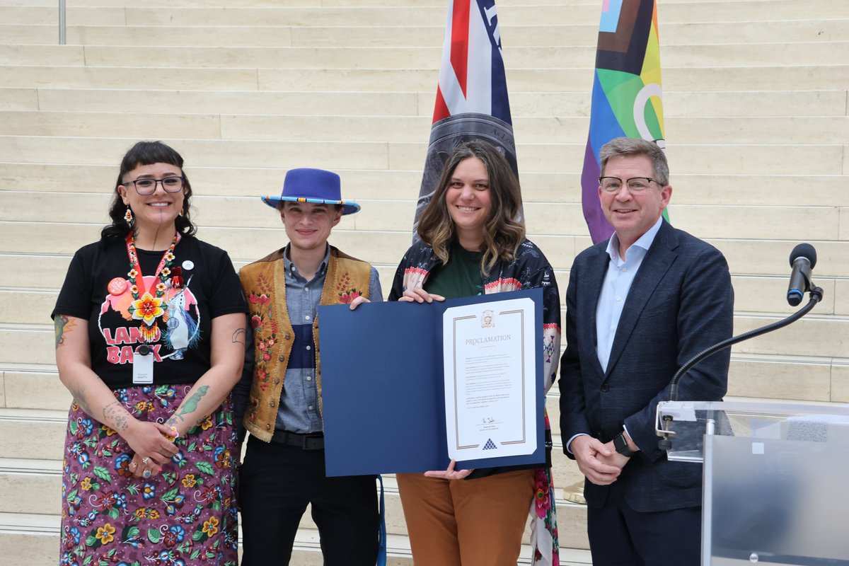 Today, the City officially proclaimed March 20, 2025, Two-Spirit and LGBTQQIA+ Awareness Day at City Hall.

Community members gathered for an event that included cultural and drag performances, words from community leaders, a flag unveiling and more.