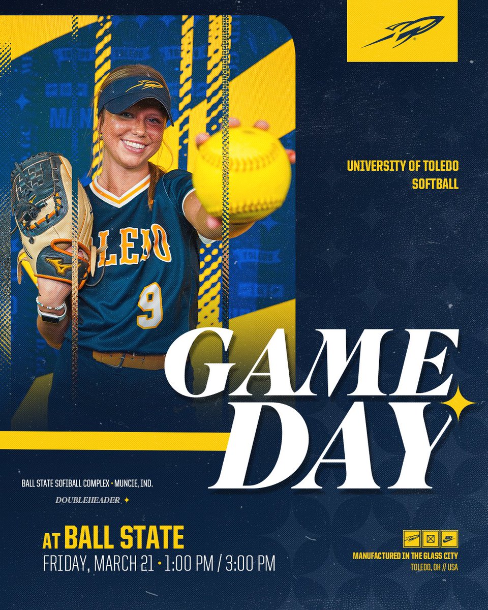 Let's play 2⃣!

🆚 Ball State
⏰ 1:00 p.m. (Game 1)
📺 bit.ly/4kMft4y
📊 bit.ly/41MaND3
⏰ 3:00 p.m. (Game 2)
📺 bit.ly/4htv5af
📊 bit.ly/41MaND3

#TeamToledo