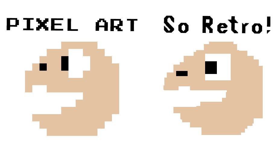 Just did my part to teach my Marketing team the difference between pixel art and "SO RETRO!"