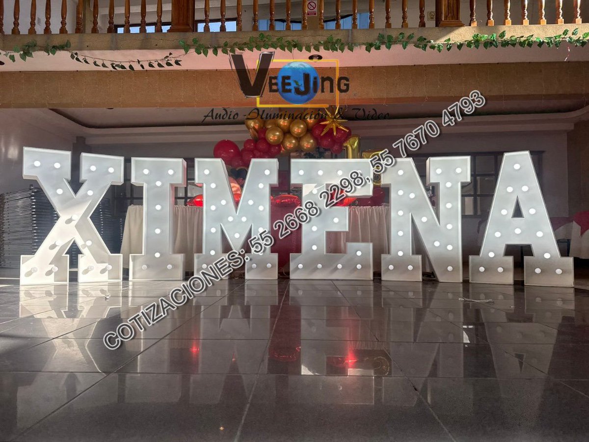 veejingaudio's tweet photo. Renta de Letra y números gigantes:
Tipo: bombillo BroadWay 
Linea PREMIUM
Luz blanca 
Medidas: 1.20x80

CDMX Y ÁREA METROPOLITANA.
¡Pregunta cobertura y disponibilidad!

Apartado y seguimiento:
Tel. &amp; WhatsApp 
5526682298 https://t.co/TY65hfNoEf