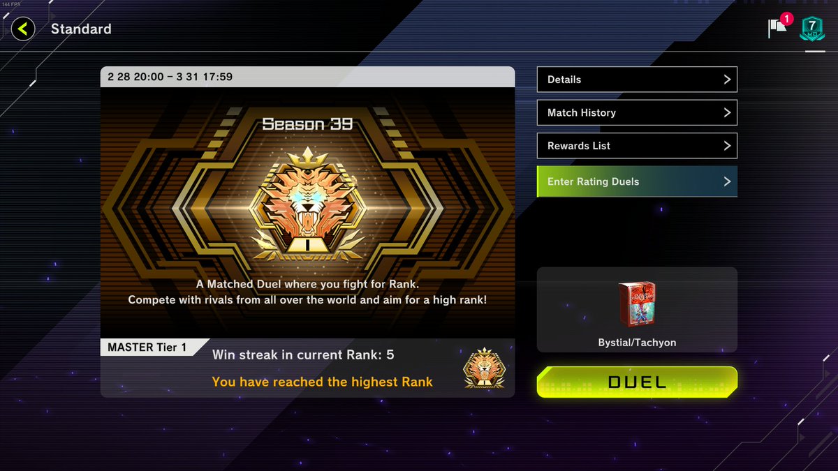 zanza (@backslashed_) on Twitter photo First ever Master 1 and with Tachyon.
GALAXY-EYES BEST DECK. First ever Master 1 and with Tachyon.
GALAXY-EYES BEST DECK.