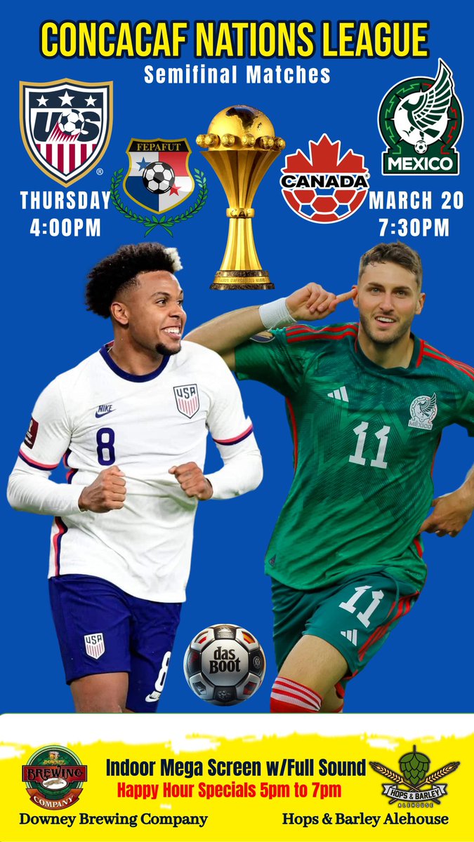 downeybrew's tweet photo. @CNationsLeague Semifinals- @USMNT vs Panama at 4pm, followed by @miseleccionmx vs Canada at 7:30.
Also showing, Lakers vs Bucks at 7:30pm. https://t.co/oNlIvLUHyG