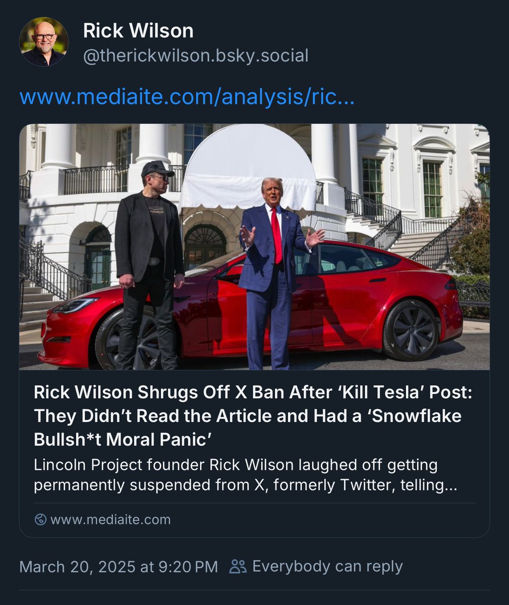 TomMetrick's tweet photo. @TMZLive @TheRickWilson #FreeRickWilson @lincolnproject
A surprisingly watchable interview, by the way.
Rick is where the sky is blue. Same handle. https://t.co/YhxUWmSvIy