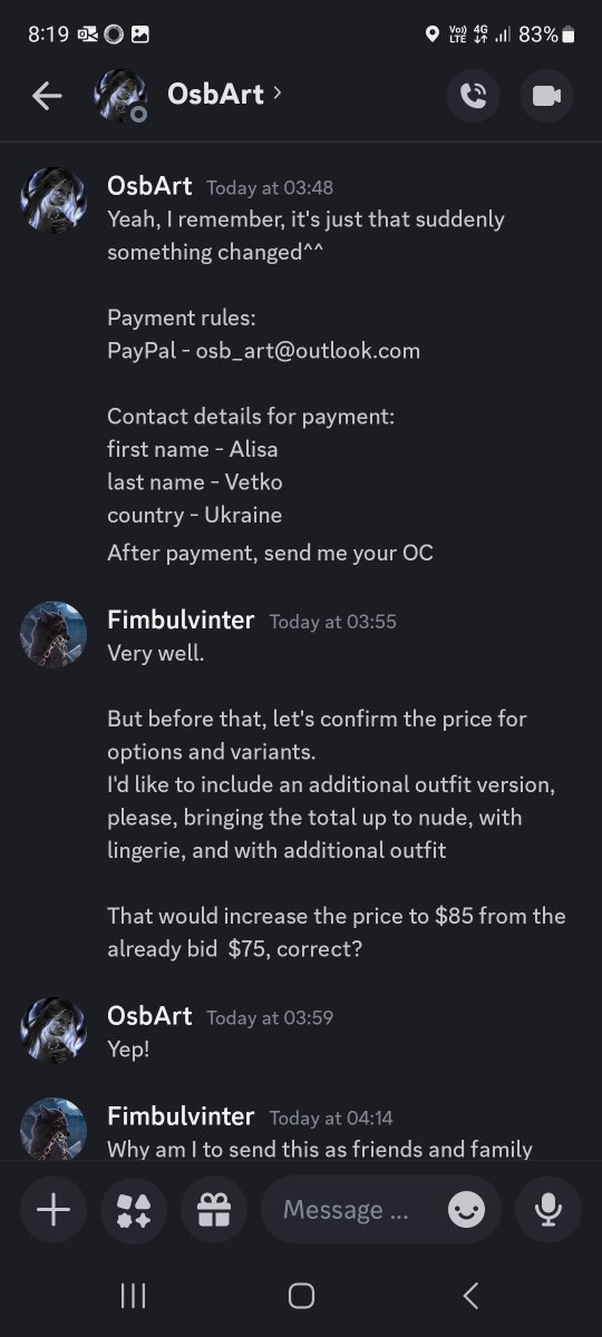 OSBart_'s tweet photo. Good afternoon, friends! Today I'm writing to you all so you can stay alert and not get scammed in any way. They even created a damn email with our name! My only Discord account is brahyan_m, and our Twitter account is @OSBart_. We will never write to anyone like that. https://t.co/A2ydrx4aKY