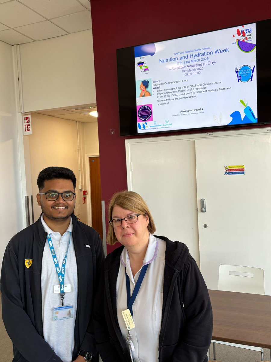 Hayley Forrest (@roach77forrest) on Twitter photo Very proud of my team during #swallowaware2025 #NutritionAndHydrationWeek introducing staff to modified meals and providing education about mouthcare and dysphagia <a href="/amy/">Amy Saper</a>.Ives <a href="/billyfashanu/">Billy Fashanu</a> <a href="/AlishaHunt_SLT/">Alisha Hunt</a> Very proud of my team during #swallowaware2025 #NutritionAndHydrationWeek introducing staff to modified meals and providing education about mouthcare and dysphagia <a href="/amy/">Amy Saper</a>.Ives <a href="/billyfashanu/">Billy Fashanu</a> <a href="/AlishaHunt_SLT/">Alisha Hunt</a>