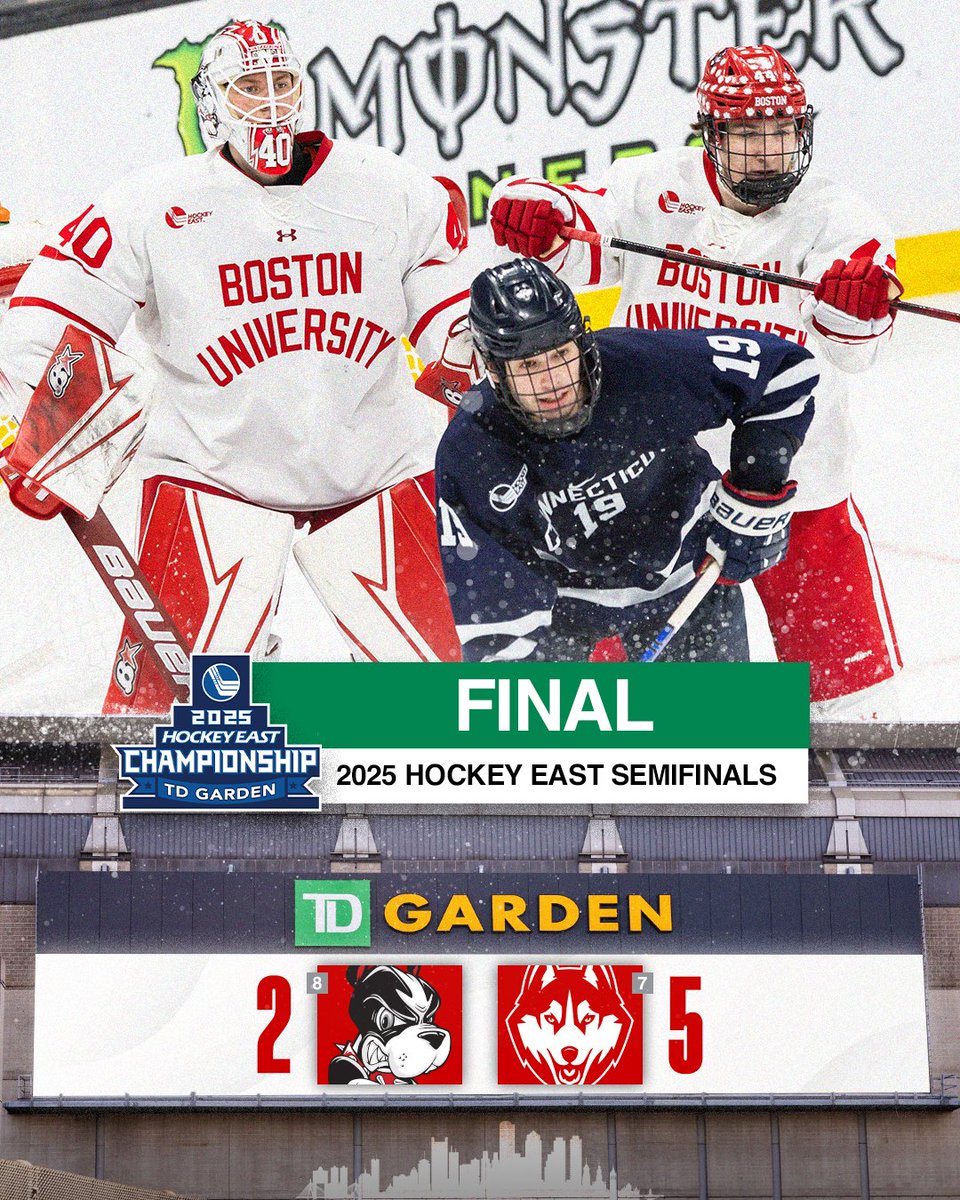 Huskies dominate BU in Hockey East semifinal