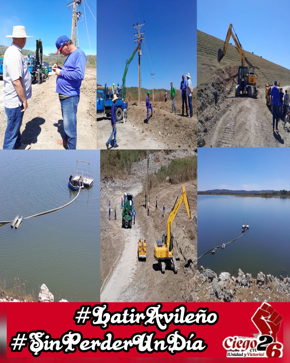 Se trabaja en  la Instalación de líneas eléctricas que suministran las bombas flotantes para abasto de acueducto de Florencia. #SinPerderUnDía #CiegodeÁvila #CiegoEn26 #LatirAvileño <a href="/AlfreMene37409/">Alfre Menendez</a> <a href="/DrRobertoMOjeda/">Dr. Roberto Morales Ojeda</a> <a href="/DiazCanelB/">Miguel Díaz-Canel Bermúdez</a> <a href="/PartidoPCC/">Partido Comunista de Cuba</a>