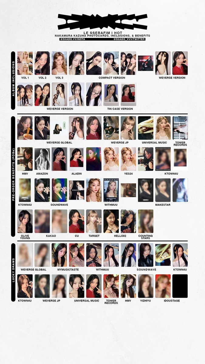 タレントカード LE SSERAFIM weverse global hot complete Le Sserafim