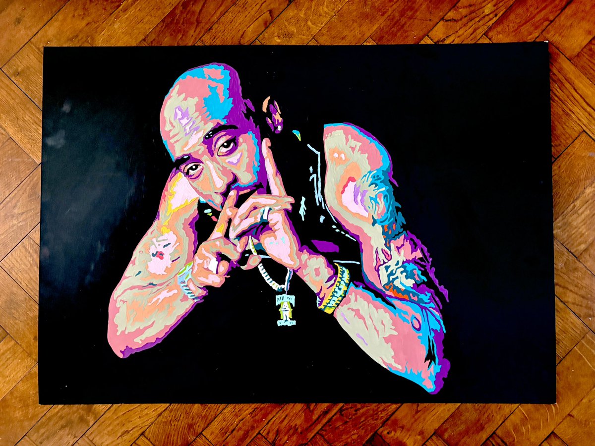 isalmon's tweet photo. Tupac. A1 Acrylic on Board. #tupac #TupacShakur @2PAC #2PAC #artwork https://t.co/Jgt6ojWNat