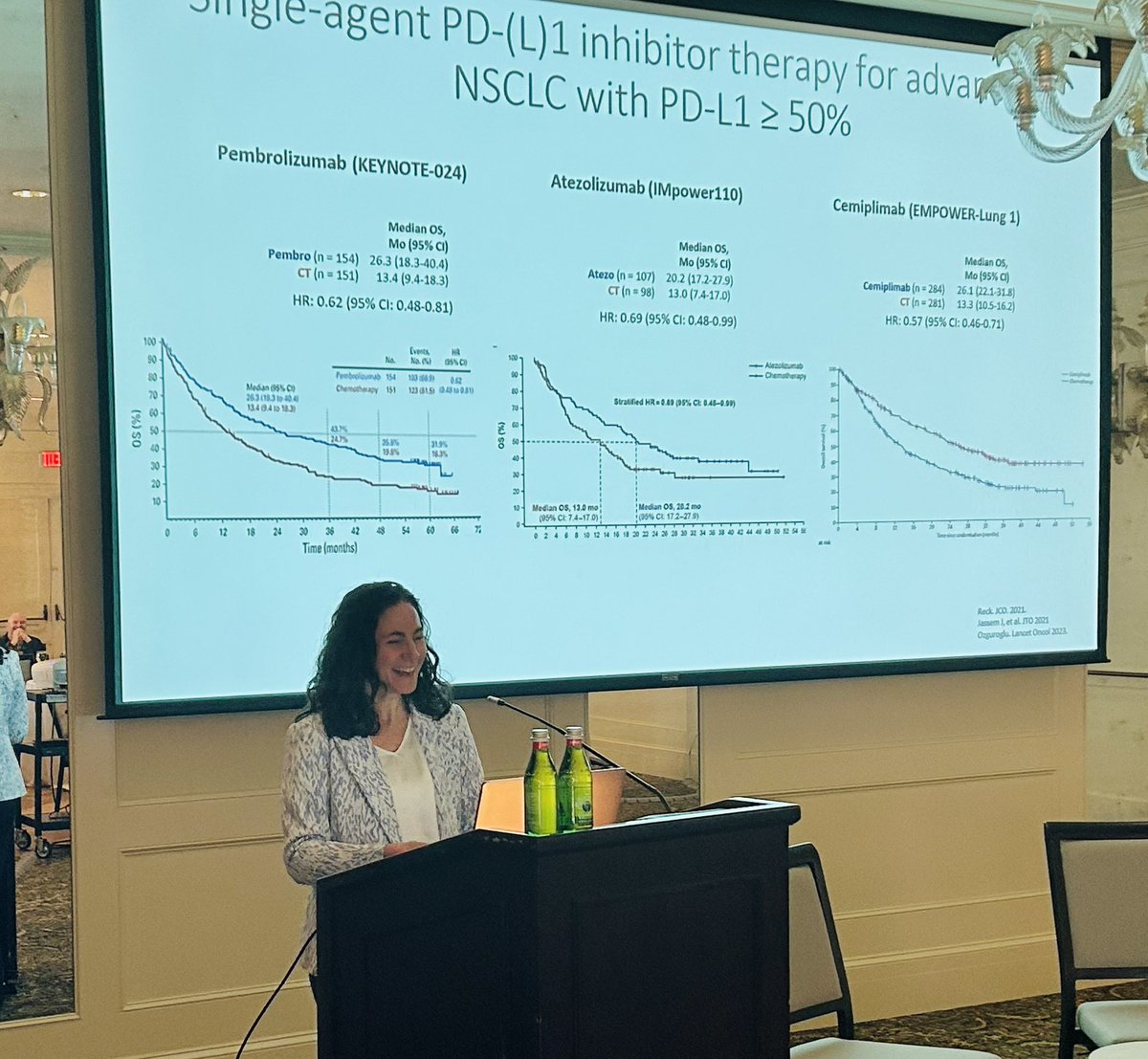 drgandara's tweet photo. Here in beautiful Covington LA at St Tammany Cancer Center annual conference. Sarah Goldberg describes current status of immunotherapy in NSCLC.  Lots of case presentations: Would you give an unresectable Stage III case consolidation immunotherapy after chemo- RT if PD  - L 1=0? https://t.co/MCoCQpHzVf