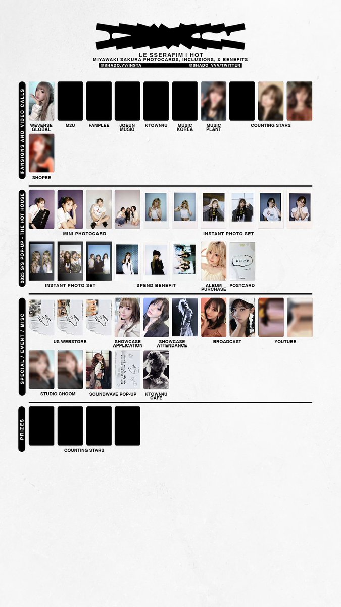 四葉さま専用ページ 200325 - LE SSERAFIM - HOT - member template - Chaewon, Sakura