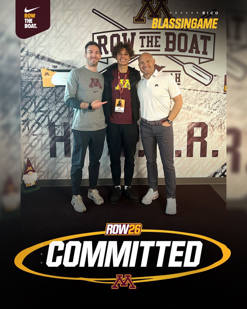 3⭐️ WR Rico Blassingame (@ricoblass2026) on Twitter photo I’m extremely blessed to announce my commitment to the University of Minnesota!! #GoGophers #RTB <a href="/CoachMGSimon/">Matt Simon</a> <a href="/Coach_Fleck/">P.J. Fleck</a> <a href="/Gophers247/">Gopher Illustrated</a> <a href="/GopherFootball/">Minnesota Football</a> <a href="/CoachWellbrock/">Rich Wellbrock</a> I’m extremely blessed to announce my commitment to the University of Minnesota!! #GoGophers #RTB <a href="/CoachMGSimon/">Matt Simon</a> <a href="/Coach_Fleck/">P.J. Fleck</a> <a href="/Gophers247/">Gopher Illustrated</a> <a href="/GopherFootball/">Minnesota Football</a> <a href="/CoachWellbrock/">Rich Wellbrock</a>