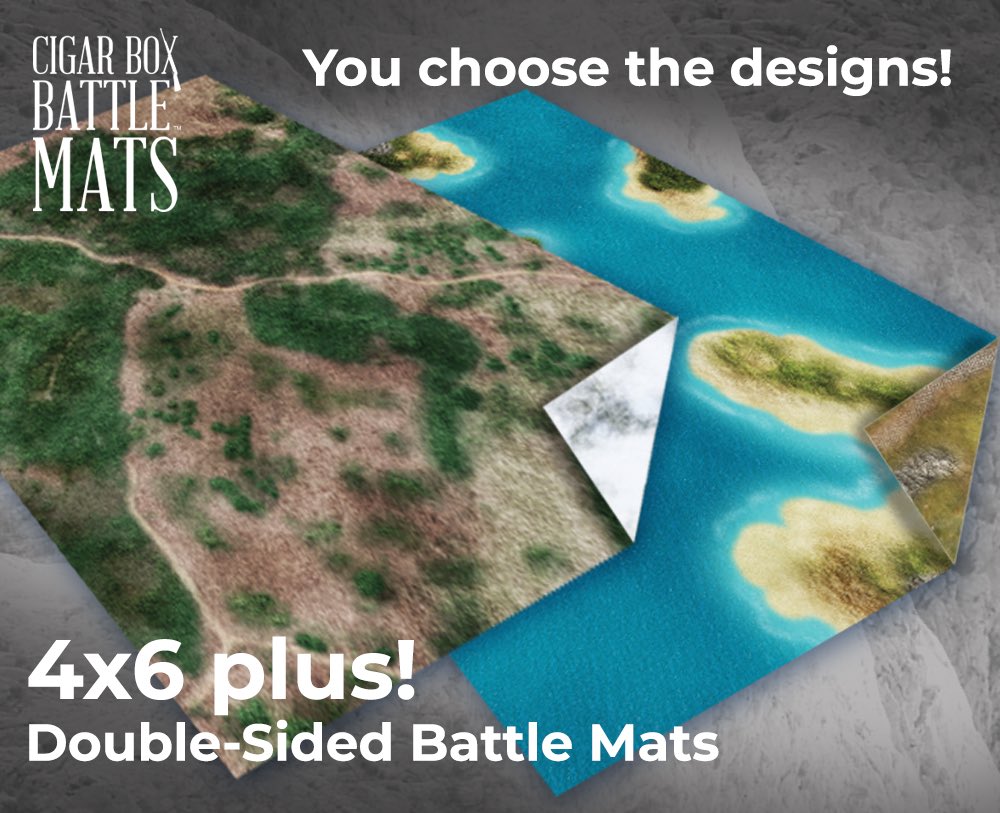 CigarBoxBattle's tweet photo. Double Sided Plush mats! You choose the designs!
#cigarboxbattlemats #battlemats
https://t.co/w7V7OHAdAI https://t.co/y0HXAzExld