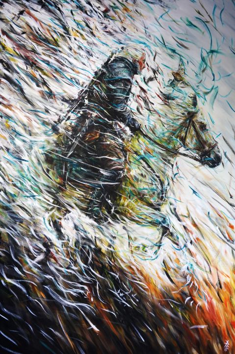 Art of the Day: "Wolf &amp; Sparrow". Buy at: ArtPal.com/petergraysart?…