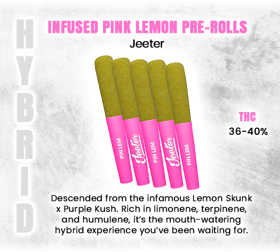 Social_GrandCan's tweet image. *Informational Purposes*
#Infused #PinkLemon #Prerolls #Jeeter #CannabisCommunity #WeedLife #THC #PreRolled #StayLit #SmokeSesh #Hybrid #Indica #Sativa #WeedCulture #DankVibes #GrandCannabis