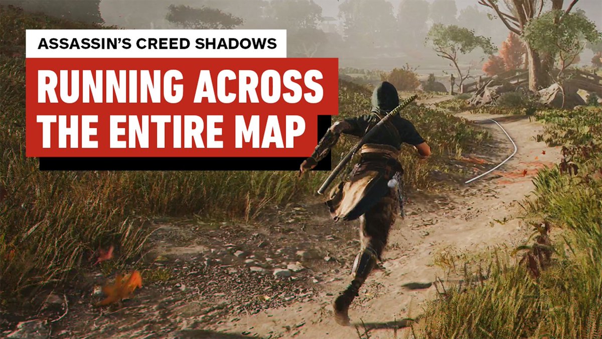 IGN's tweet image. We ran across the entire Assassin&apos;s Creed Shadows map, and recorded it for your viewing pleasure. bit.ly/4kJNRNm