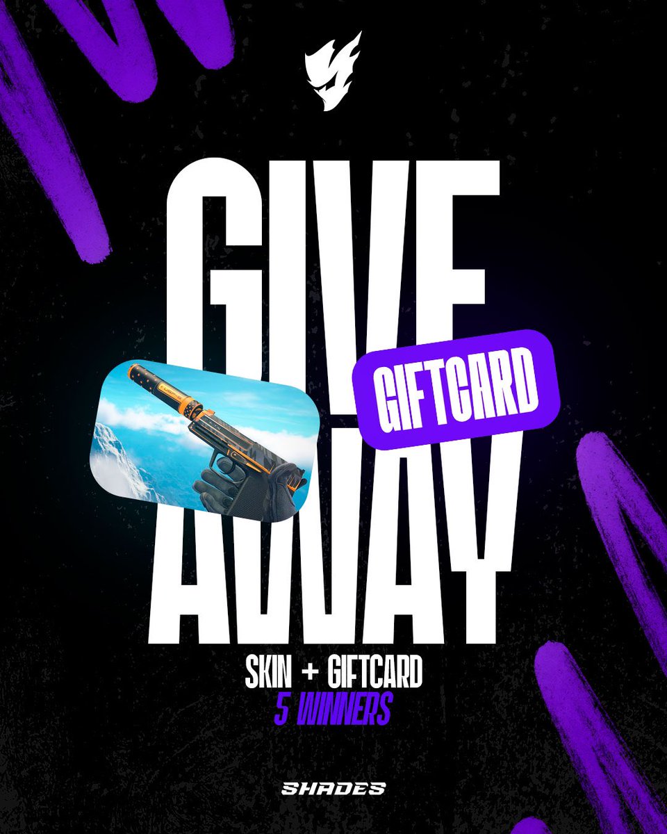 🔥 SORTEO 🔥

1 skin de CS + 5 giftcards de 15 USD con <a href="/Raver8k/">Raver</a>. Pasos a seguir:

✅ Seguirnos en X
✅ Darle RT y MG a este tweet
✅ Seguirnos en instagram.com/shadesorg
✅ Seguirnos en twitch.tv/shadesorg
✅ Mencionar a 2 amigos

📆 Anunciamos ganadores en stream el 27/03