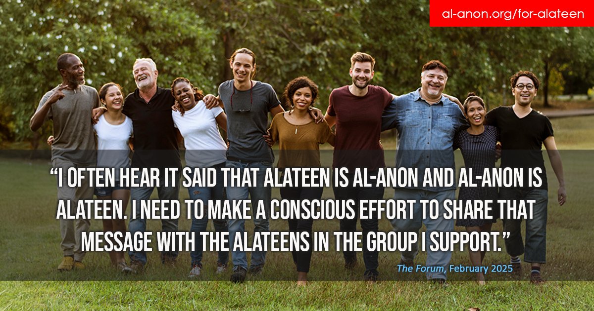 The Annual Alateen Recertification is now open. Read this article to learn more:

🔺 al-anon.org/blog/investing…

#AlAnon #Alateen #AlAnonFamilyGroups #HowAlAnonWorks #FamilyDisease #FamilyRecovery #COA #alcoholism #addiction #12Step #AA