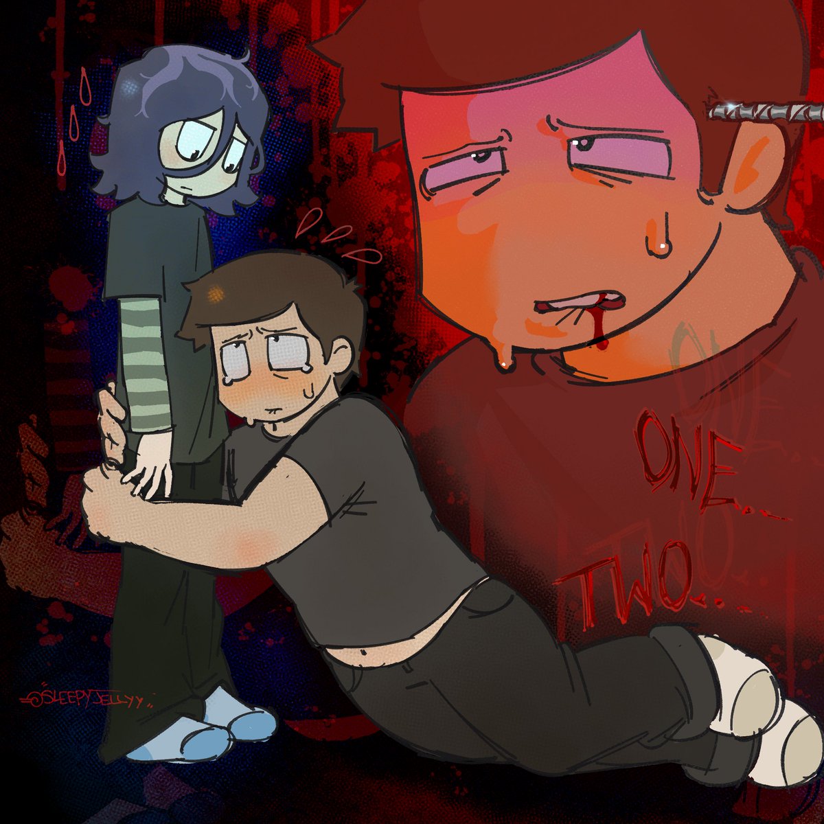 sleepyjellyy's tweet image. when a they/them rejects you.....  #ClinicalTrialgame