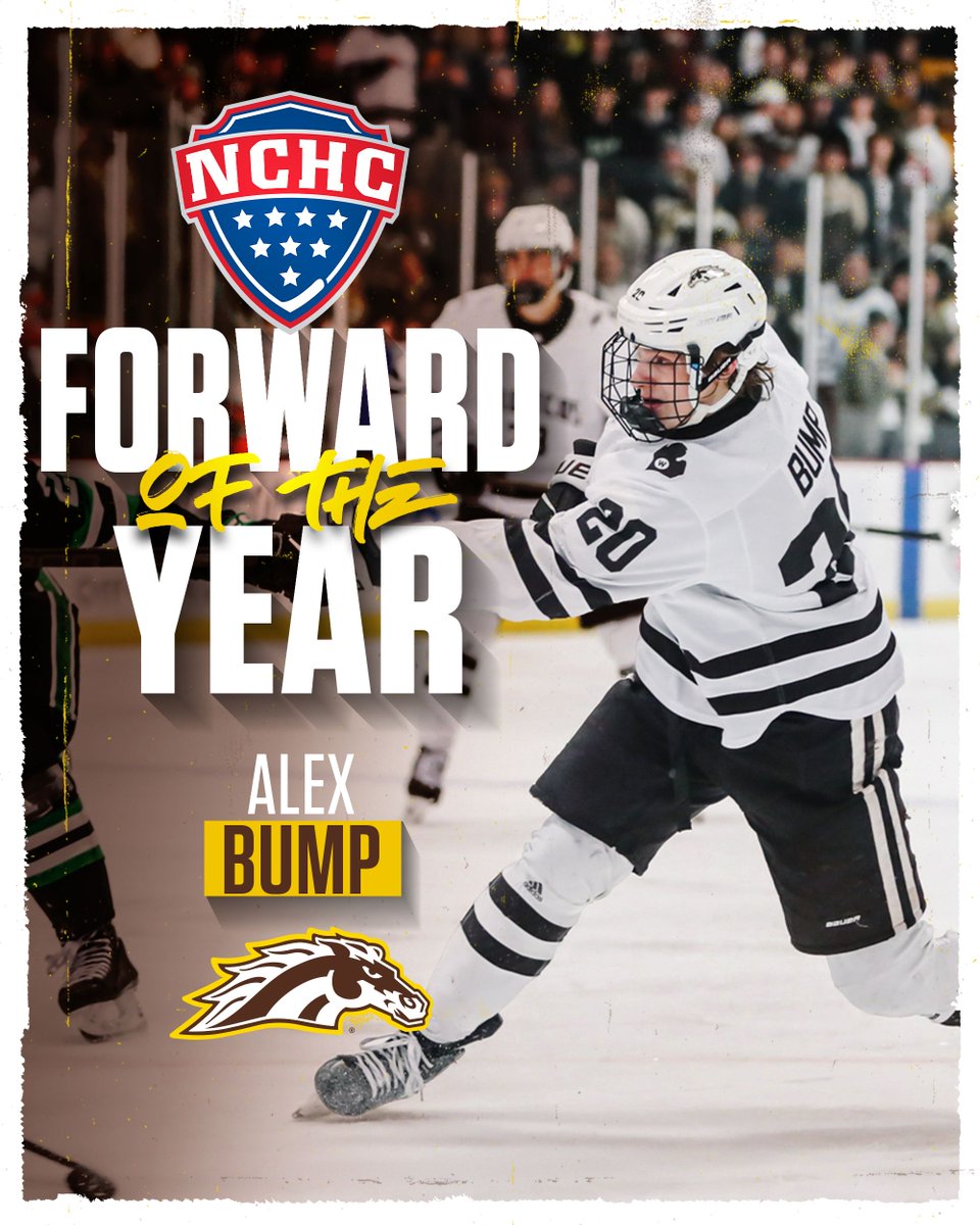 The best in the NCHC! Alex Bump is the NCHC Forward of the Year! 

#BroncosReign