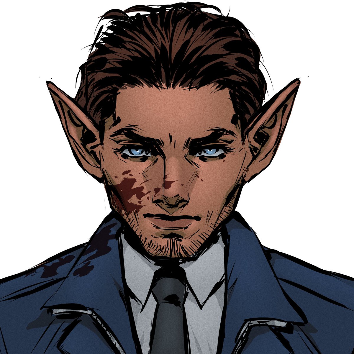 karidisz's tweet photo. Bday gift for my gf 💙🥰
#digitalart #portrait #marvel #originalcharacter https://t.co/cbVkauR4hs