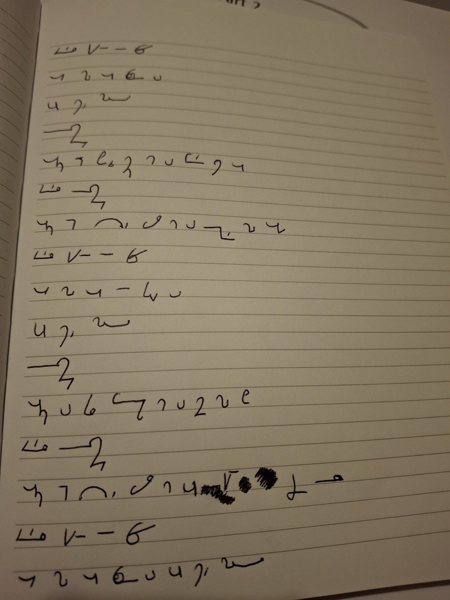 It was only going to be a matter of time before I did an <a href="/OfficialSteps/">Steps</a> song in Teeline shorthand! Here's Tragedy by them/the Bee Gees. What's right and what's wrong? #Teeline