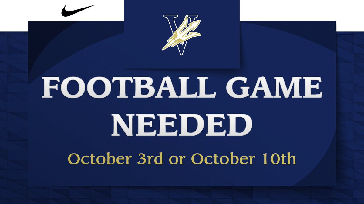 Varina is looking for 1 football game for the 2025-26 school year. If you’re open or know anyone that’s open let me know. 

<a href="/RecruitingVHSFB/">Varina HS Football Recruiting</a>