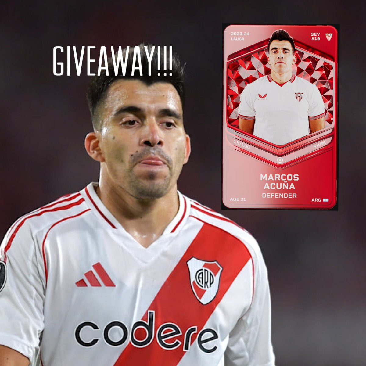 borassorare's tweet image. Feeling like it’s Time for another giveaway!! 🇦🇷🚨🚨
All you need to do 👇🏻👇🏻

Follow✅

Like❤️ and retweet🔄 

with a comment⬇️⬇️
#sorare #freebies #Giveaway