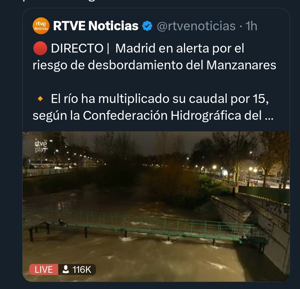116.000 personas viendo un río