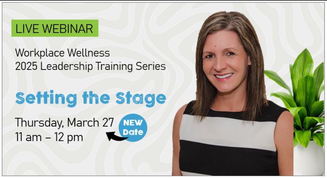 Unlock the power of workplace wellness at our free live webinar to explore best practices in helping leaders define what a truly healthy workplace looks like and how to align wellness initiatives with organizational goals. Link to register lnkd.in/g5g2jqYr