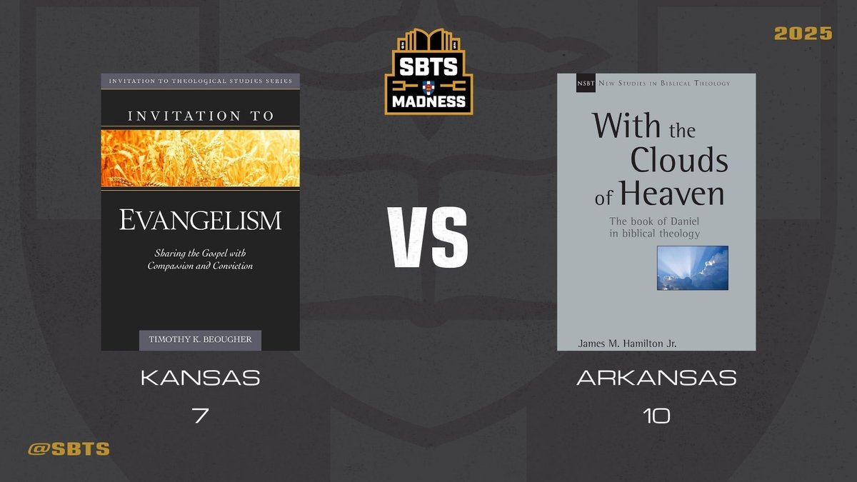Southern Seminary (@sbts) on Twitter photo From the classroom to your library—win these faculty books.
• Invitation to Evangelism by Beougher — <a href="/KregelAcademic/">Kregel Academic</a>
• With the Clouds of Heaven by Hamilton — @IVPress
Repost this tweet to enter.
See all the giveaways and the full Faculty Library at sbts.edu/madness From the classroom to your library—win these faculty books.
• Invitation to Evangelism by Beougher — <a href="/KregelAcademic/">Kregel Academic</a>
• With the Clouds of Heaven by Hamilton — @IVPress
Repost this tweet to enter.
See all the giveaways and the full Faculty Library at sbts.edu/madness