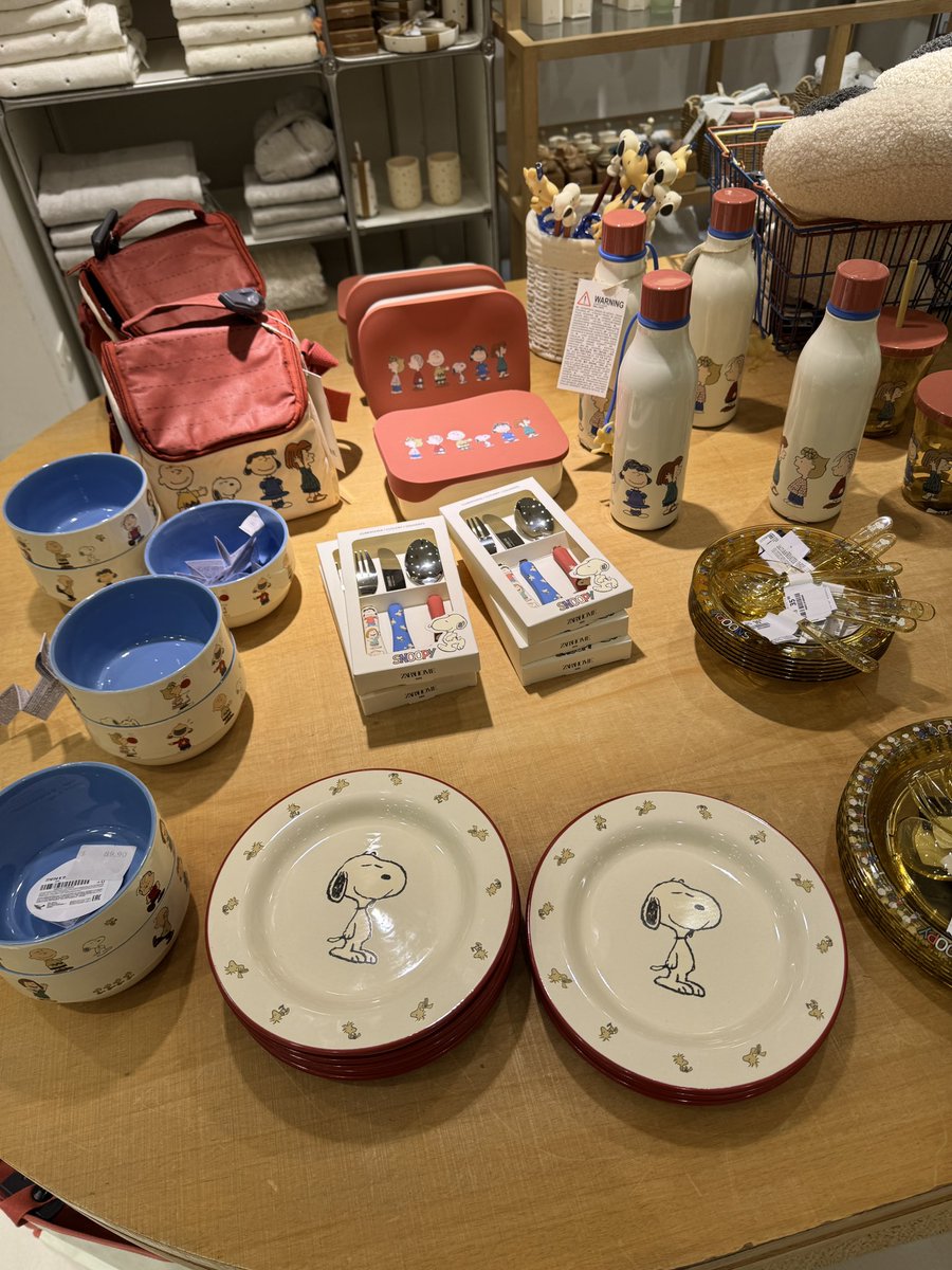 para tudo com essa coleção da zara home com o snoopy