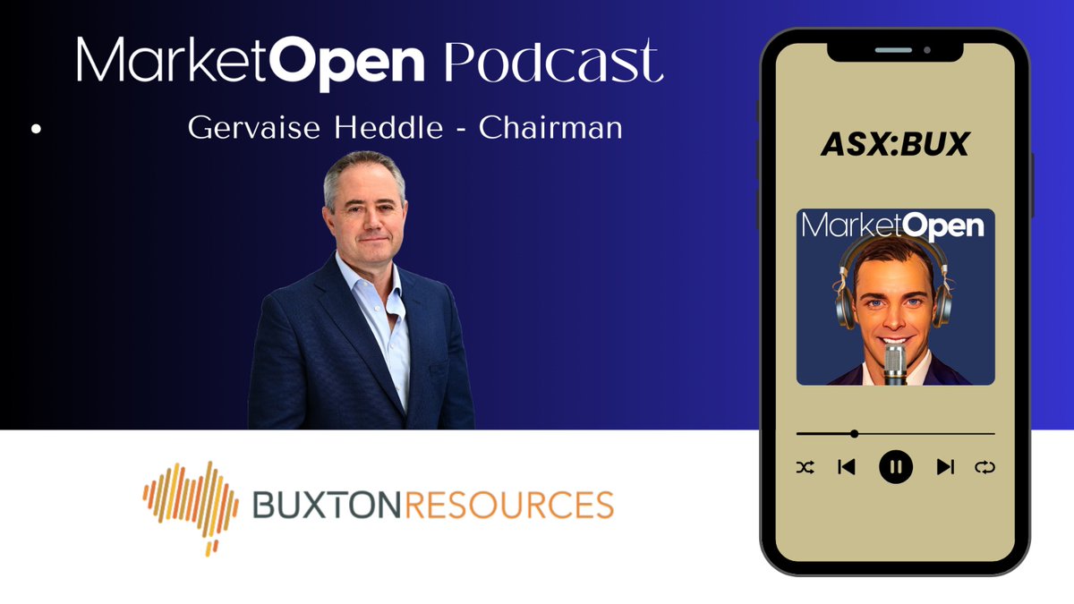 MarketOpen (@marketopenaus) on Twitter photo $BUX Former Greatland Gold CEO Gervaise Heddle & key player in the Havieron discovery, now Chairman of Buxton Resources, joins <a href="/marketopenpod/">MarketOpen_Podcast</a> to discuss:
🔹 Lessons from building an exploration success
🔹 Why he's backing Buxton Resources
🔹 The future of critical minerals $BUX Former Greatland Gold CEO Gervaise Heddle & key player in the Havieron discovery, now Chairman of Buxton Resources, joins <a href="/marketopenpod/">MarketOpen_Podcast</a> to discuss:
🔹 Lessons from building an exploration success
🔹 Why he's backing Buxton Resources
🔹 The future of critical minerals