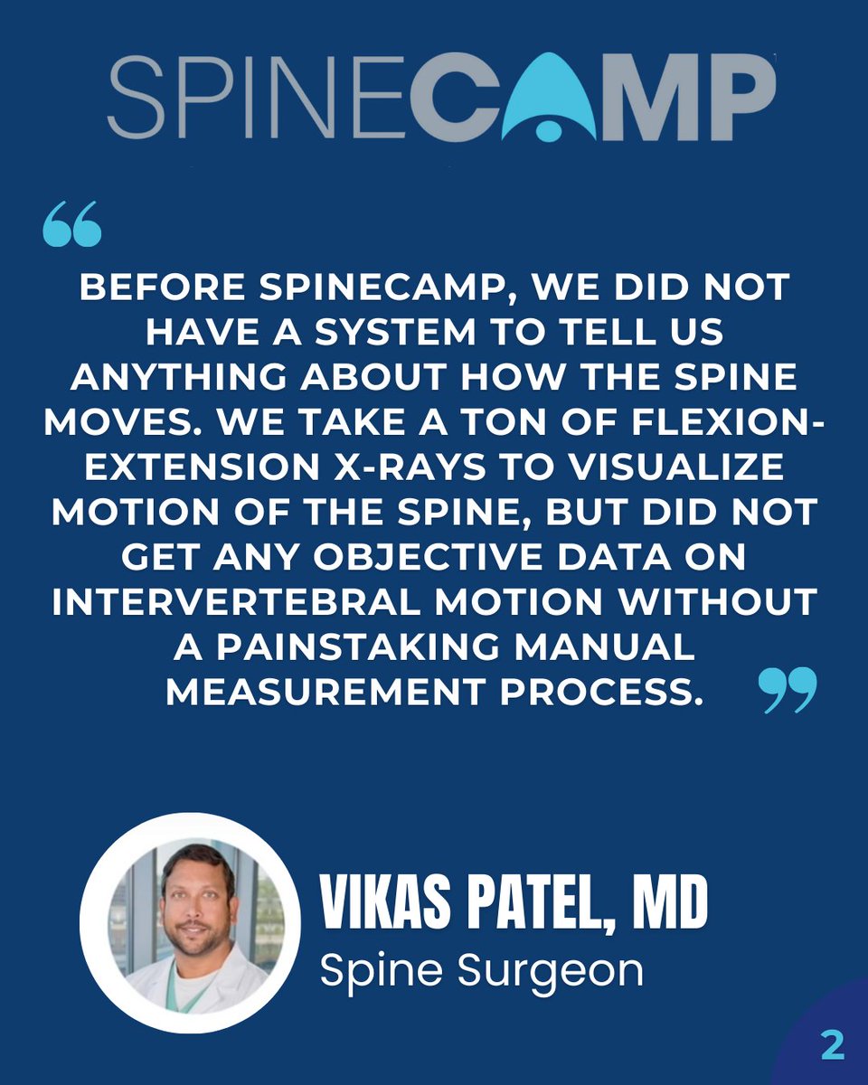 SpineCAMP's tweet photo. Clinical Confidence with AI – SpineCAMP offers the potential to enhance clinical decision-making by providing AI-driven X-ray analysis.
Whether it’s for pre-operative or post-surgical assessments, SpineCAMP supports  HCP through precision and reliability.

https://t.co/pIlQYHjqUC https://t.co/5vbhRC3U87