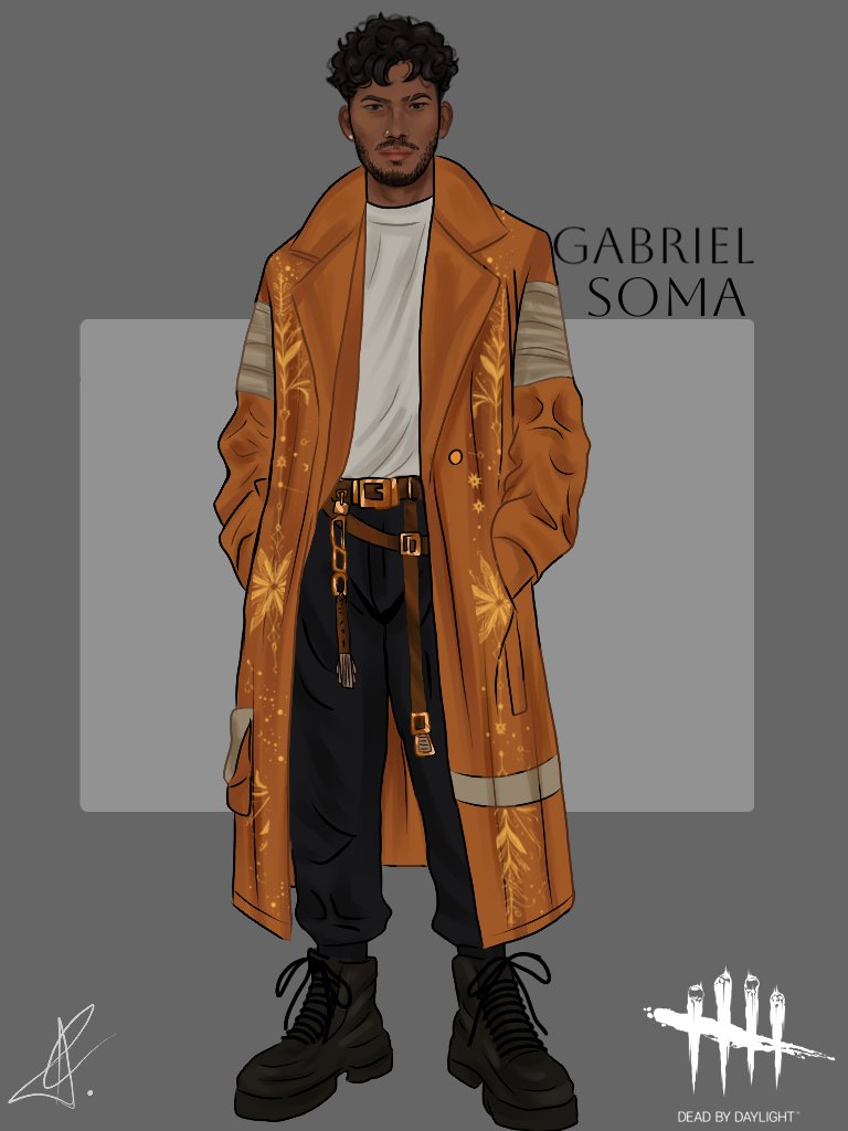 Onirus_n's tweet photo. Hey guys🙂 
Another concept for Gabriel Soma♥️🖤 I love his chapter sm♥️ he's another underrated survivor who has a lot of potential. Hope that community recognize him♥️

This is from a collection. Only male character. 2/4
#dbdfanart #DeadbyDaylight  #dbd #GabrielSoma https://t.co/sGGOho3BbR